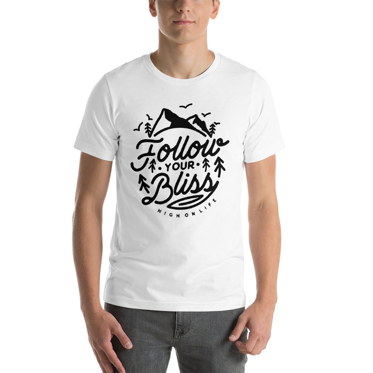 Follow Your Bliss Men's White T