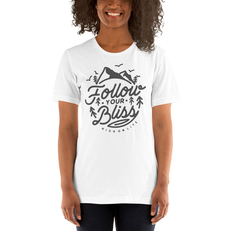 Follow Your Bliss Women's White T