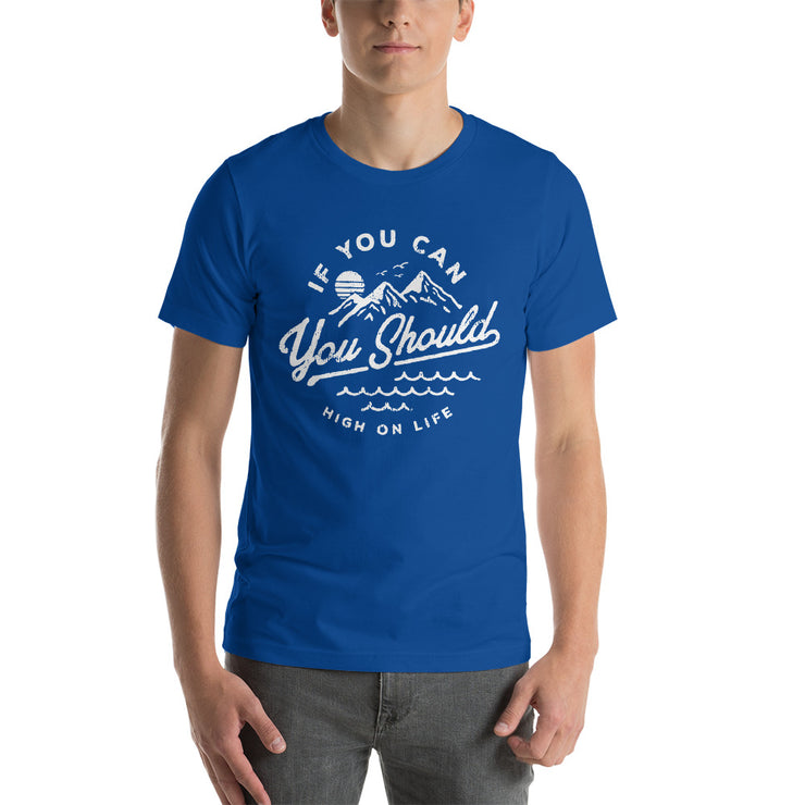 You Should! Men's Blue T