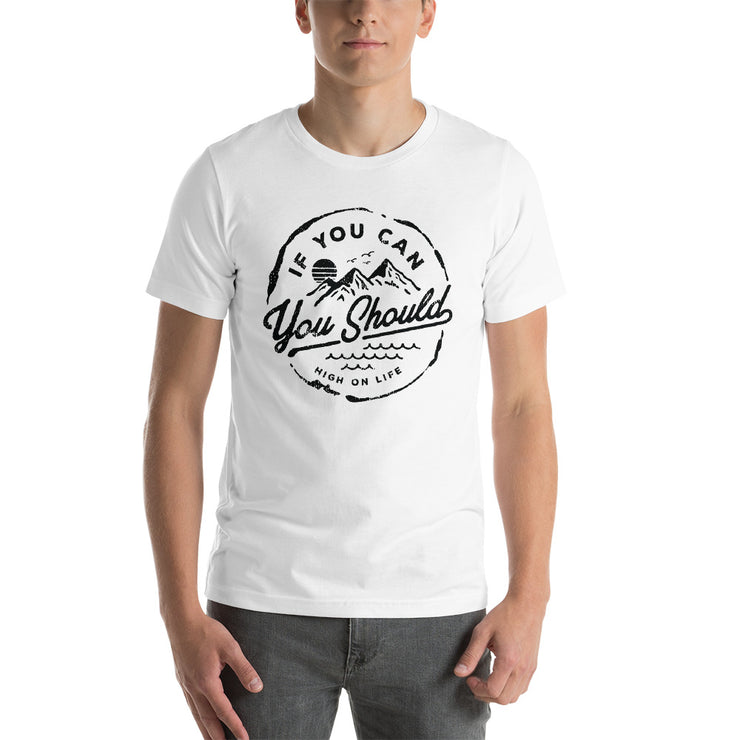 You Should! Men's White T